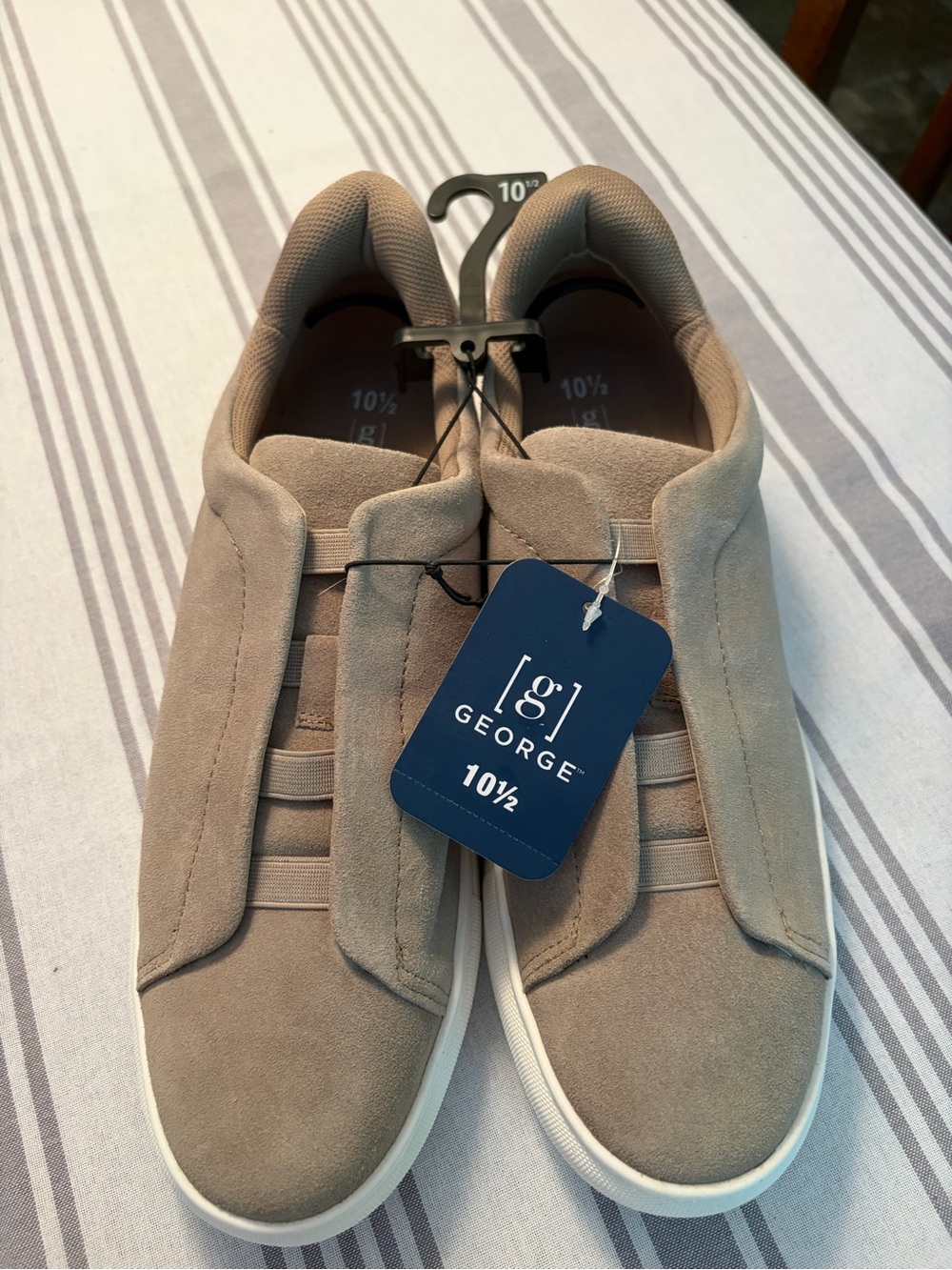 George Men's Casual Slip-On Sneakers in Taupe